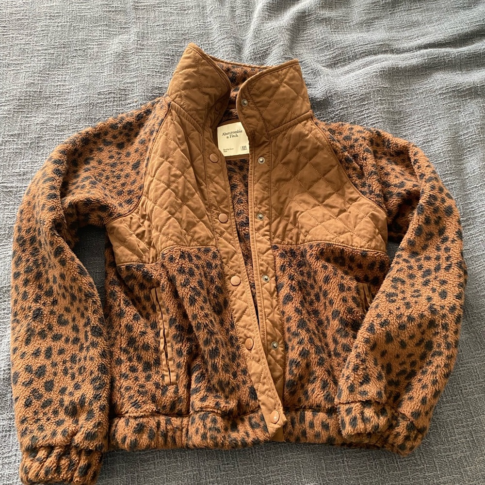 Brown Leopard Print Jacket